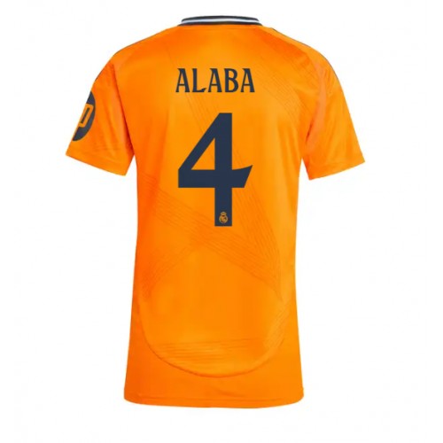 Dámy Fotbalový dres Real Madrid David Alaba #4 2024-25 Venkovní Krátký Rukáv